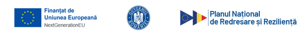 Finanțat de Uniunea Europeană – NextGenerationEU | Guvernul României | Planul Național de Redresare și Reziliență
